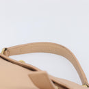 SAINT LAURENT Muse To Hand Bag Leather 2way Beige Gold Tone 283761 Auth BA15574A-8
