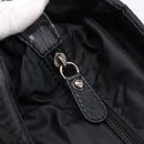 CHANEL Matelasse Hand Bag Nylon Black Silver CC Auth BA15575A-14