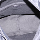 CHANEL Matelasse Hand Bag Nylon Black Silver CC Auth BA15575A-16
