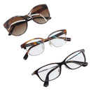 BURBERRY Glasses Sunglasses Plastic 3 Set Brown Gold Auth BA15576-1