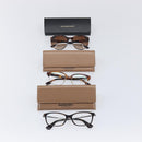 BURBERRY Glasses Sunglasses Plastic 3 Set Brown Gold Auth BA15576-20