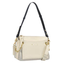 Chloe Roy Shoulder Bag Leather Ivory Gold Tone Auth BA15577A-1