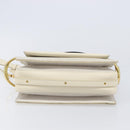 Chloe Roy Shoulder Bag Leather Ivory Gold Tone Auth BA15577A-5
