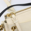 Chloe Roy Shoulder Bag Leather Ivory Gold Tone Auth BA15577A-22