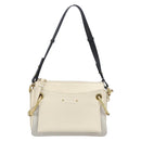 Chloe Roy Shoulder Bag Leather Ivory Gold Tone Auth BA15577A-13