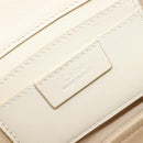 Chloe Roy Shoulder Bag Leather Ivory Gold Tone Auth BA15577A-23