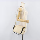 Chloe Roy Shoulder Bag Leather Ivory Gold Tone Auth BA15577A-29