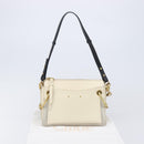 Chloe Roy Shoulder Bag Leather Ivory Gold Tone Auth BA15577A-12