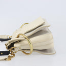Chloe Roy Shoulder Bag Leather Ivory Gold Tone Auth BA15577A-4