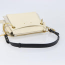 Chloe Roy Shoulder Bag Leather Ivory Gold Tone Auth BA15577A-7