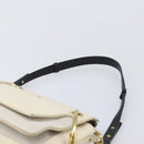 Chloe Roy Shoulder Bag Leather Ivory Gold Tone Auth BA15577A-14