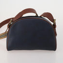 Burberrys Shoulder Bag Leather 2 Set Black Navy Auth BA15578-12