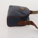 Burberrys Shoulder Bag Leather 2 Set Black Navy Auth BA15578-13