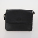 Burberrys Shoulder Bag Leather 2 Set Black Navy Auth BA15578-2