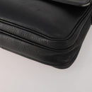 Burberrys Shoulder Bag Leather 2 Set Black Navy Auth BA15578-8
