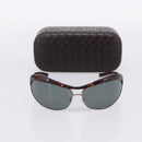 BOTTEGA VENETA Sunglasses Plastic Brown Silver Auth BA15579V-11
