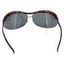 BOTTEGA VENETA Sunglasses Plastic Brown Silver Auth BA15579V-3