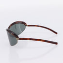 BOTTEGA VENETA Sunglasses Plastic Brown Silver Auth BA15579V-5