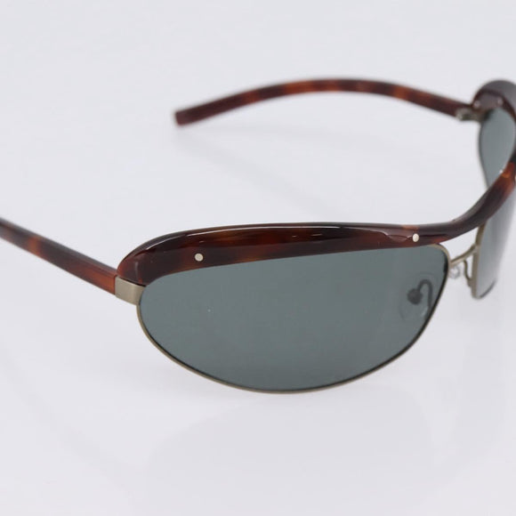 BOTTEGA VENETA Sunglasses Plastic Brown Silver Auth BA15579V