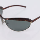 BOTTEGA VENETA Sunglasses Plastic Brown Silver Auth BA15579V-7