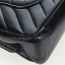 CHANEL V-stitch Chevron Double Flap Matelasse 25 Chain Shoulder Auth BA15583V-12