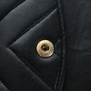 CHANEL V-stitch Chevron Double Flap Matelasse 25 Chain Shoulder Auth BA15583V-21