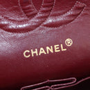 CHANEL V-stitch Chevron Double Flap Matelasse 25 Chain Shoulder Auth BA15583V-23