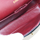 CHANEL V-stitch Chevron Double Flap Matelasse 25 Chain Shoulder Auth BA15583V-24