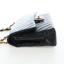 CHANEL V-stitch Chevron Double Flap Matelasse 25 Chain Shoulder Auth BA15583V-4