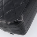 CHANEL Matelasse Chain Shoulder Bag Lamb Skin Black Gold Tone CC Auth BA15584-18