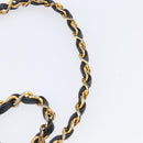 CHANEL Matelasse Chain Shoulder Bag Lamb Skin Black Gold Tone CC Auth BA15584-8