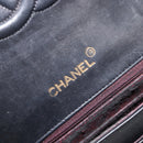 CHANEL Matelasse Chain Shoulder Bag Lamb Skin Black Gold Tone CC Auth BA15584-22