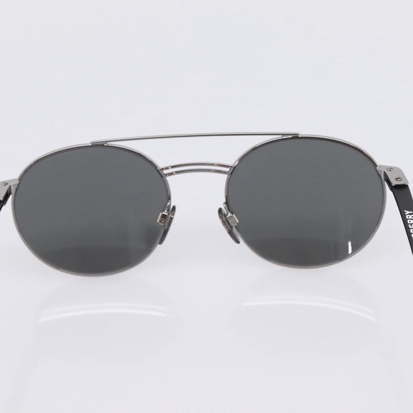 BURBERRY Sunglasses Metal Black Silver Auth BA15586V