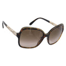 BVLGARI Sunglasses Plastic Brown Gold Tone Auth BA15587V-1