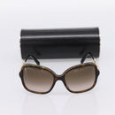 BVLGARI Sunglasses Plastic Brown Gold Tone Auth BA15587V-12