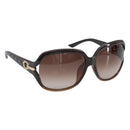 Christian Dior Sunglasses plastic Dark Brown Gold Tone Auth BA15592V-1