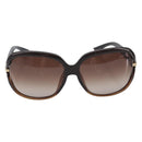 Christian Dior Sunglasses plastic Dark Brown Gold Tone Auth BA15592V-2