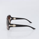 Christian Dior Sunglasses plastic Dark Brown Gold Tone Auth BA15592V-4