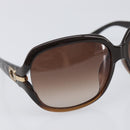 Christian Dior Sunglasses plastic Dark Brown Gold Tone Auth BA15592V-6