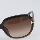 Christian Dior Sunglasses plastic Dark Brown Gold Tone Auth BA15592V-7