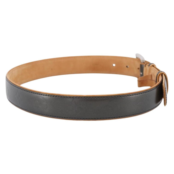 LOUIS VUITTON Monogram Mat Ceinture Belt Noir M6858 LV Auth BA15595