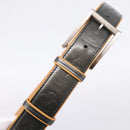 LOUIS VUITTON Monogram Mat Ceinture Belt Noir M6858 LV Auth BA15595-5