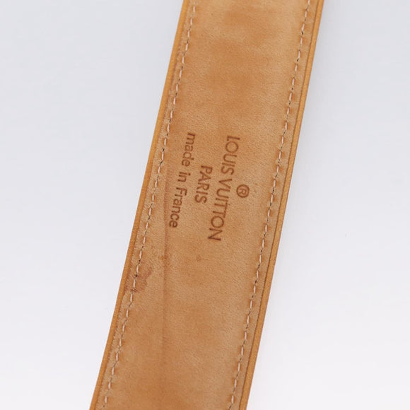 LOUIS VUITTON Monogram Mat Ceinture Belt Noir M6858 LV Auth BA15595