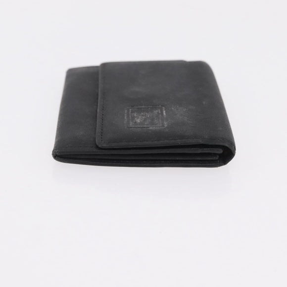 HERMES Miumiu Wallet Coin Purse Wallet Leather 7 Set Black Pink Auth BA15600