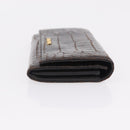 HERMES Miumiu Wallet Coin Purse Wallet Leather 7 Set Black Pink Auth BA15600-36