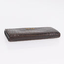 HERMES Miumiu Wallet Coin Purse Wallet Leather 7 Set Black Pink Auth BA15600-37