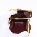HERMES Miumiu Wallet Coin Purse Wallet Leather 7 Set Black Pink Auth BA15600-45