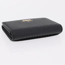 HERMES Miumiu Wallet Coin Purse Wallet Leather 7 Set Black Pink Auth BA15600-5