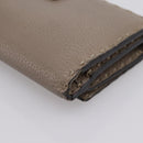 FENDI Celeria Long Wallet Leather Beige Silver 8M0308 Auth BA15601-15