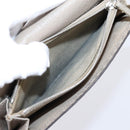 FENDI Celeria Long Wallet Leather Beige Silver 8M0308 Auth BA15601-9
